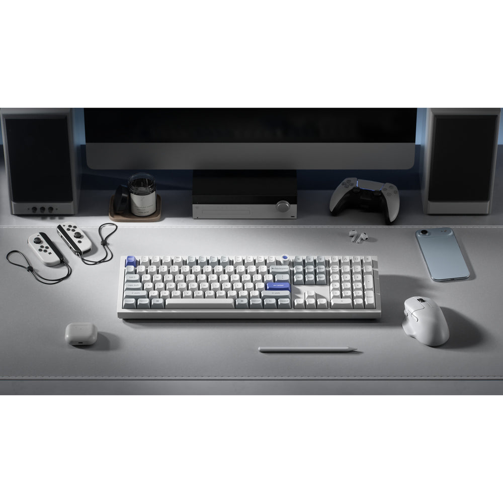 Keychron q6 he 8k magnetic switch keyboard (wit, us lay-out (qwerty), ultra-fast lime, 100%, rgb, hot swap, 8k)