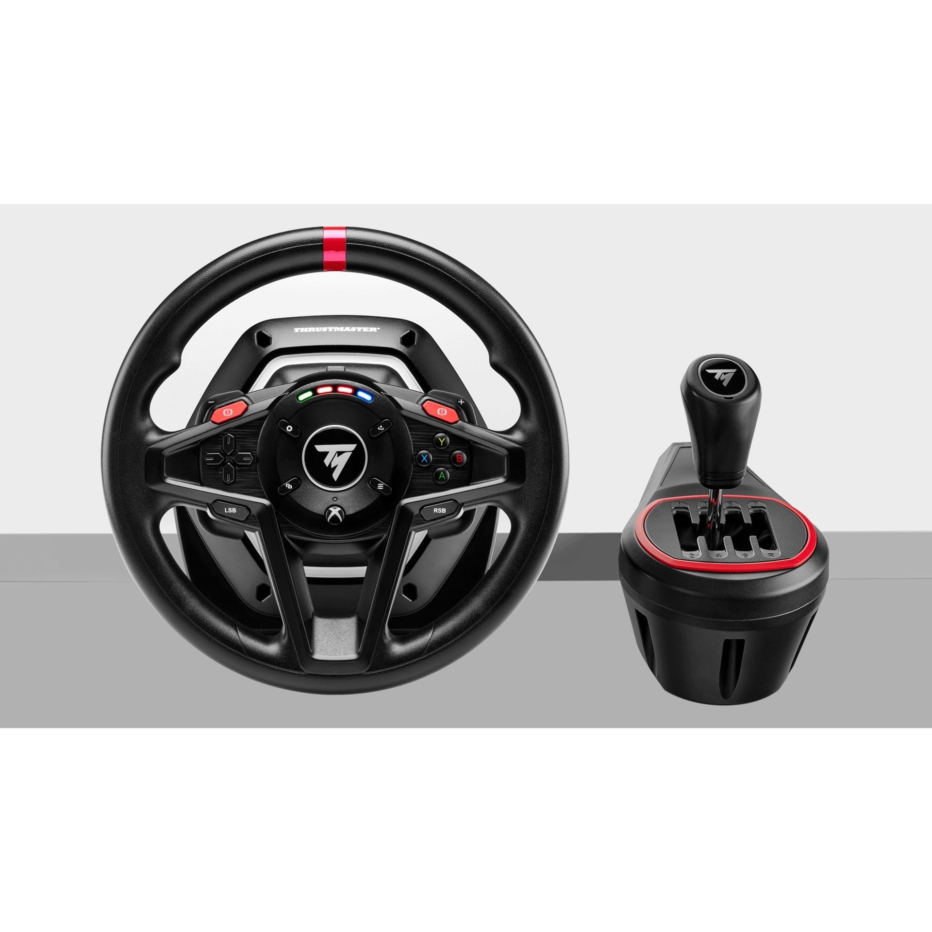 Thrustmaster t128 shifter pack simulatorset (zwart, pc, xbox series x|s, xbox one)