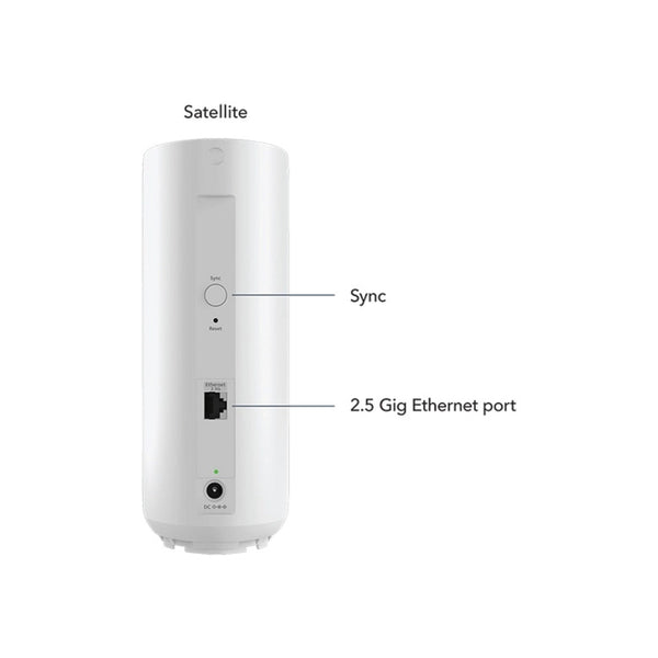 Netgear orbi 370 serie dual-band wifi 7-mazig uitbreidingssatelliet mesh router (wit)