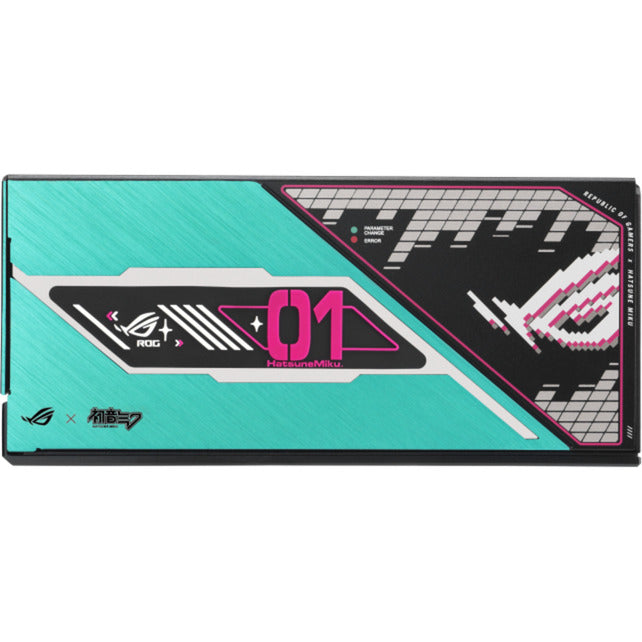 Asus rog thor platinum iii hatsune miku edition modulaire 1200 watt voeding (zwart, 1x 12v-2x6, 4x pcie)