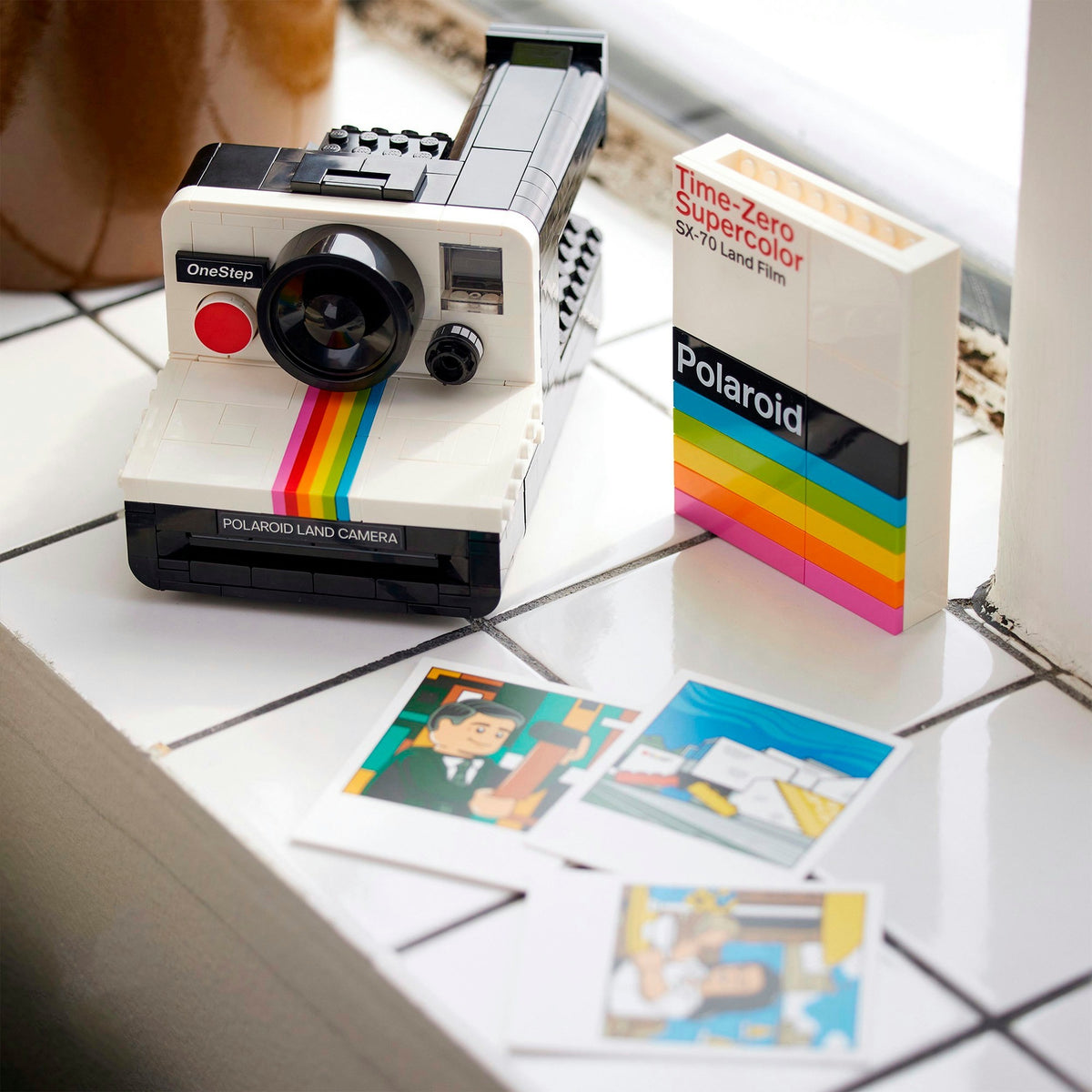 Lego ideas polaroid onestep sx-70 camera vintage bouwpakket voor volwassenen 21345