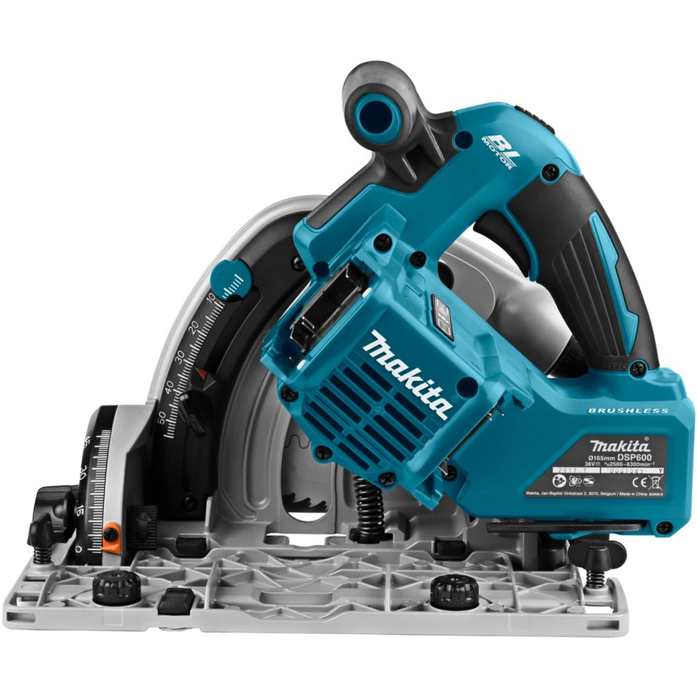 Makita dsp600zj2 accu invalzaag lxt 2x18v met geleiderail en tas | zonder accu's en lader