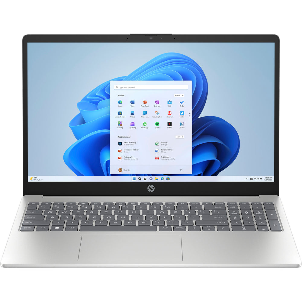 Hp 15-fd0032nd (bn6l4ea) 15.6 laptop (zilver | core i3-n305 | intel uhd graphics | 8 gb | 512 gb ssd)