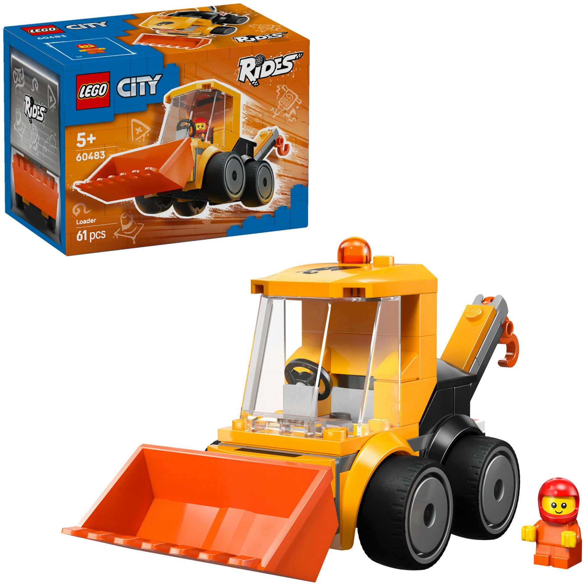 Lego city 60483 voertuigen bouwlader