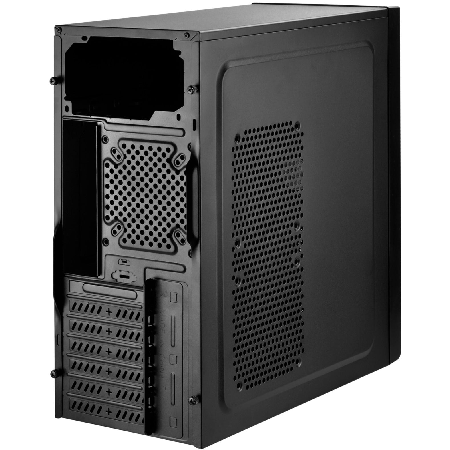 Silverstone sst-ps13b midi tower behuizing (zwart | 2x usb-a)