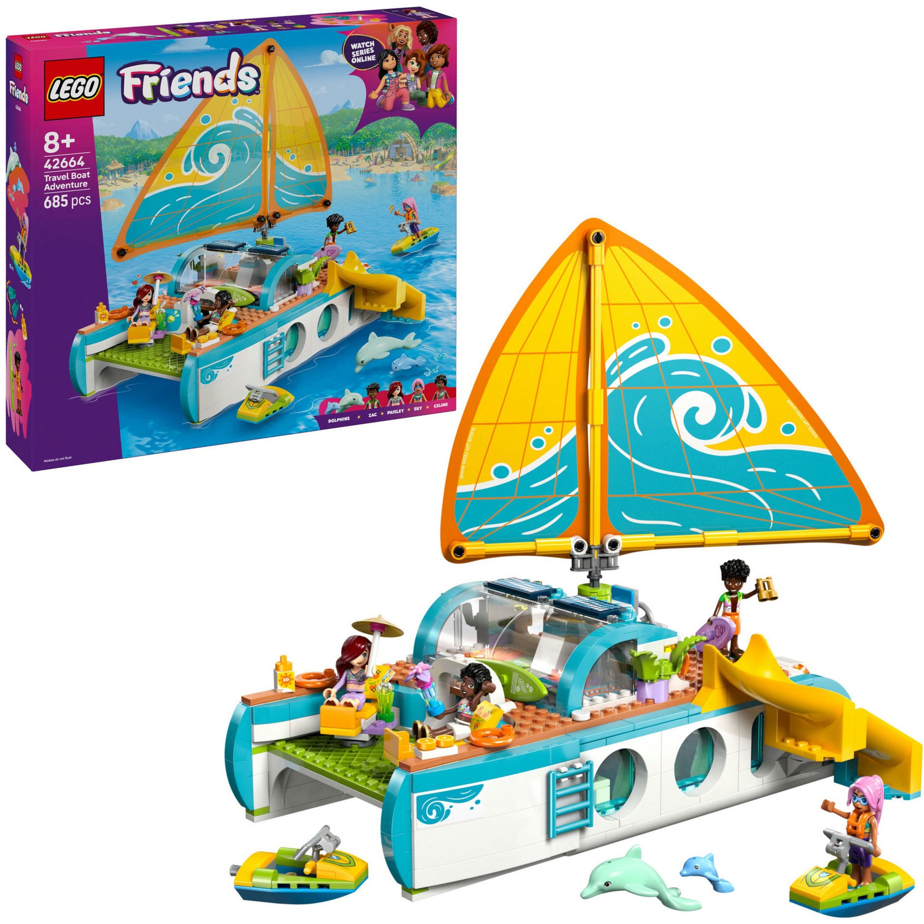 Lego friends avontuurlijke bootreis boot speelgoed voor kinderen - 42664