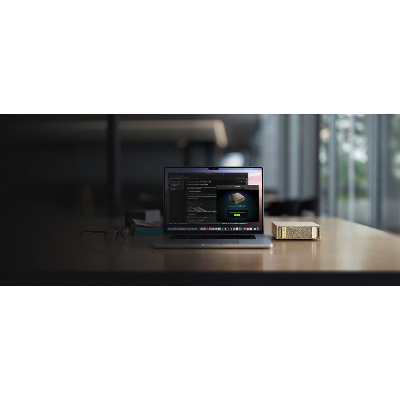 Nvidia® dgx spark founders edition pc-systeem (goud | nvidia gb10 superchip | nvidia blackwell | 128 gb | 4 tb ssd)