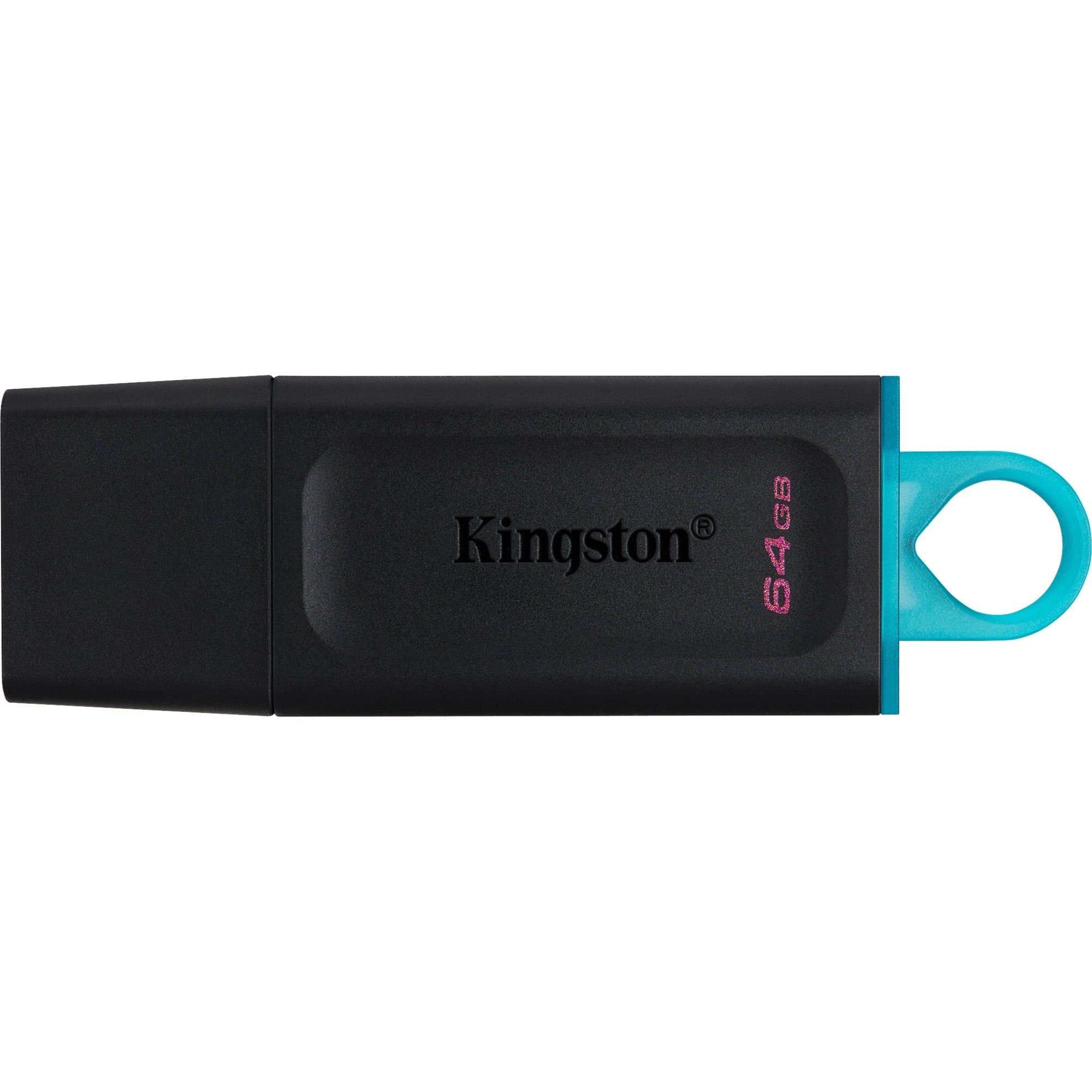 Kingston datatraveler exodia 64 gb usb-stick (zwart turquoise, dtx 64gb)