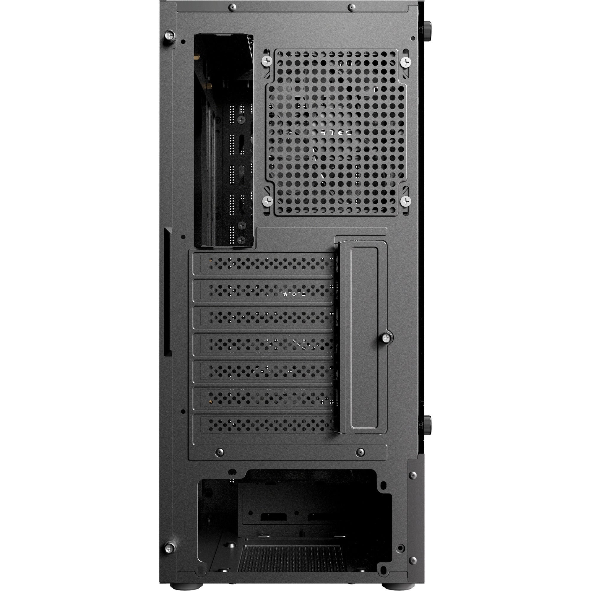 Antec ax27 rgb elite midi tower behuizing (zwart | 3x usb-a | tempered glass)