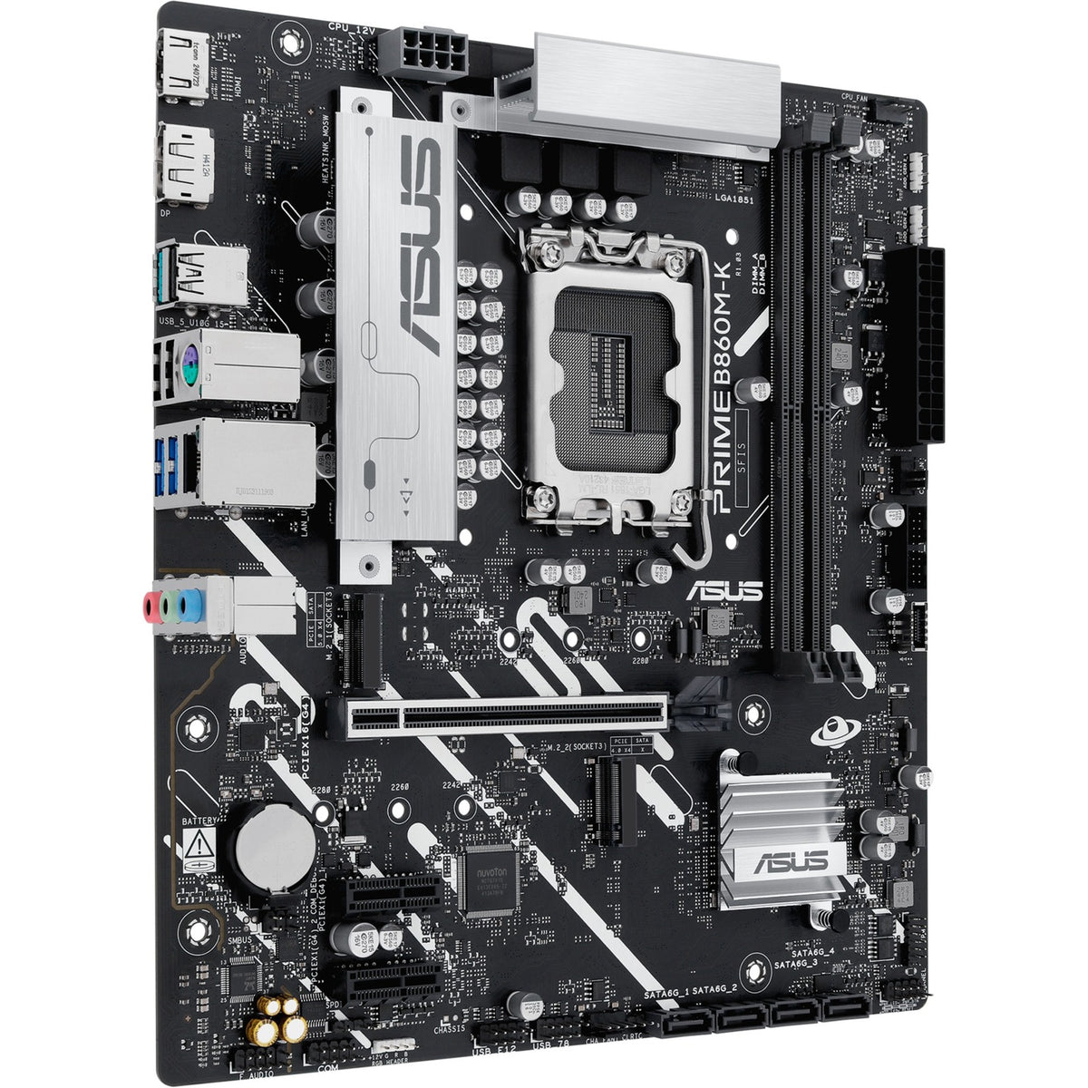 Asus prime b860m-k socket 1851 moederbord (2.5 gb-lan, sound, µatx)