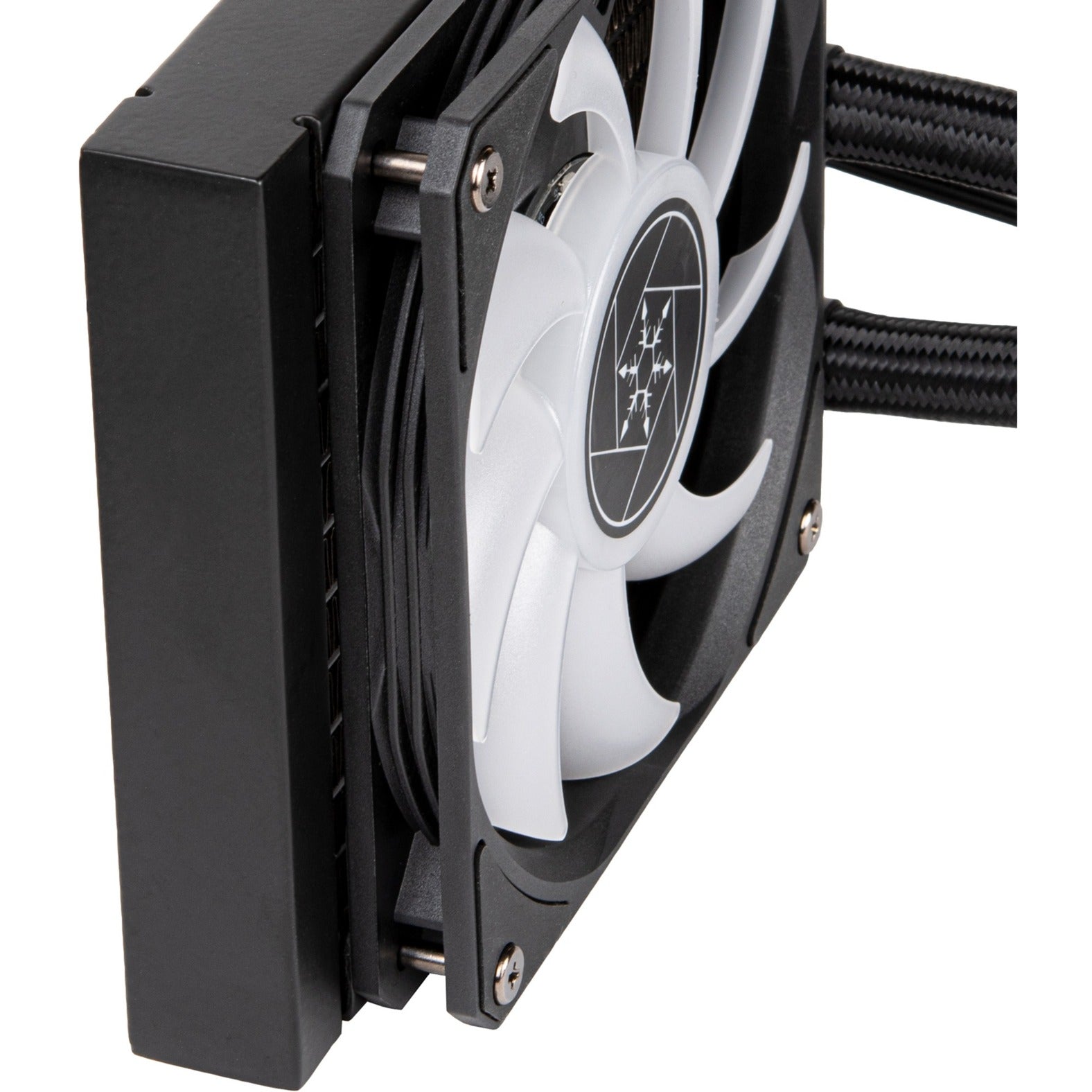 Silverstone vida 120 slim waterkoeling (zwart)