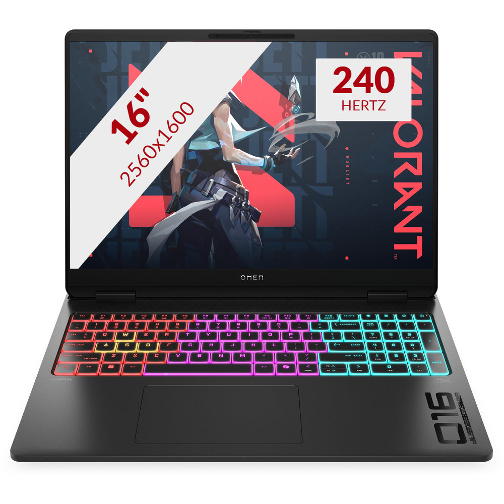 Omen max gaming laptop 16-ak0030nd (be7a2ea) 16 copilot+ gaming laptop (zwart | ryzen al 9 hx 375 | rtx 5070 | 32 gb | 1 tb ssd | 240 hz)