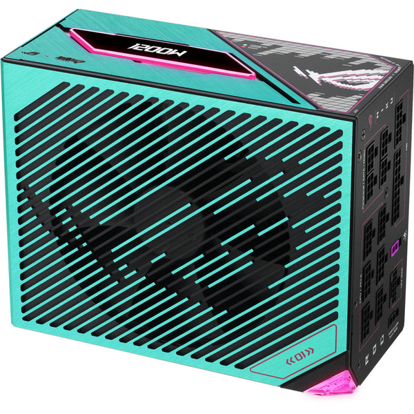 Asus rog thor platinum iii hatsune miku edition modulaire 1200 watt voeding (zwart, 1x 12v-2x6, 4x pcie)