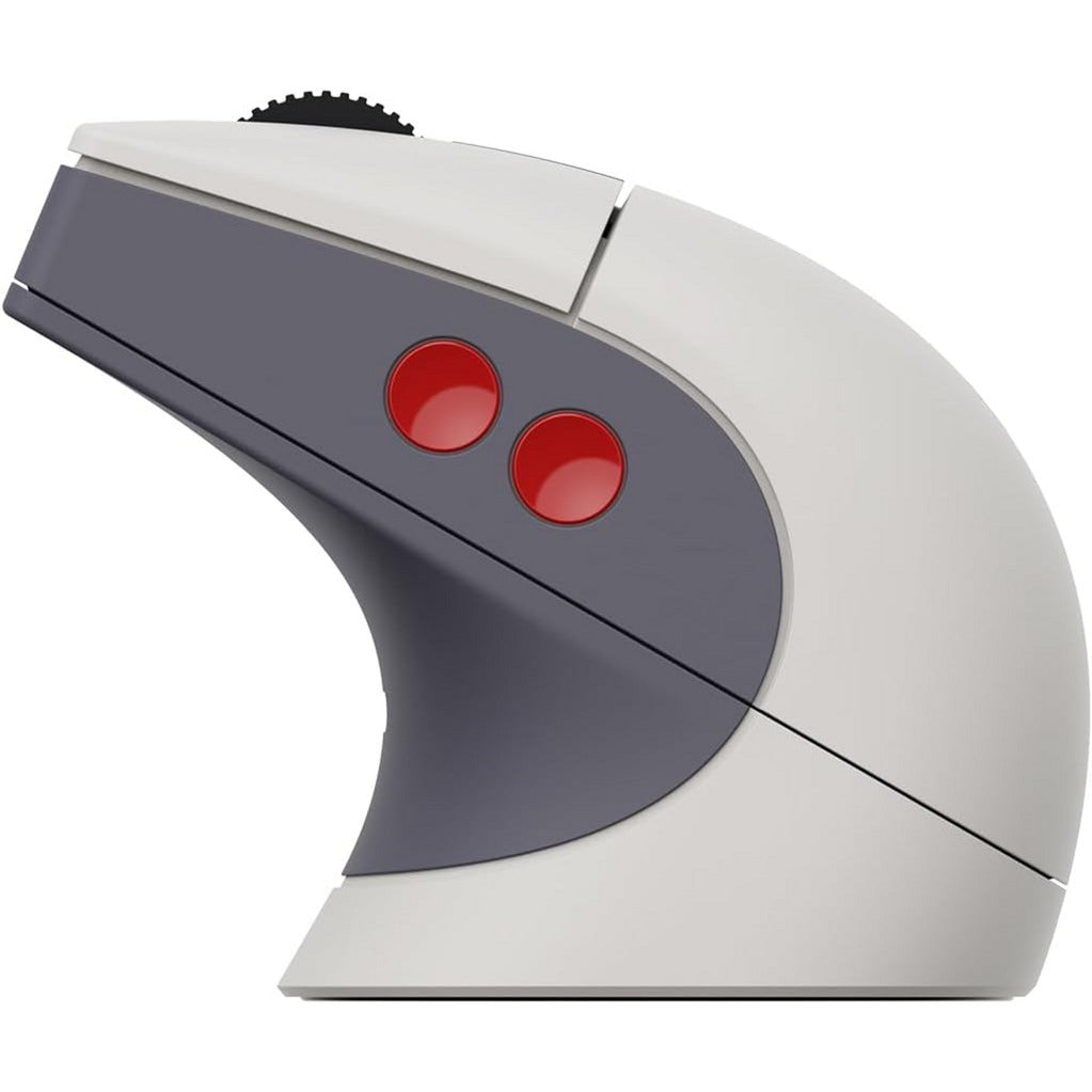 8bitdo retro r8 mouse - n edition (grijs rood, 50 - 26000 dpi, bluetooth usb-c 2.4 ghz)