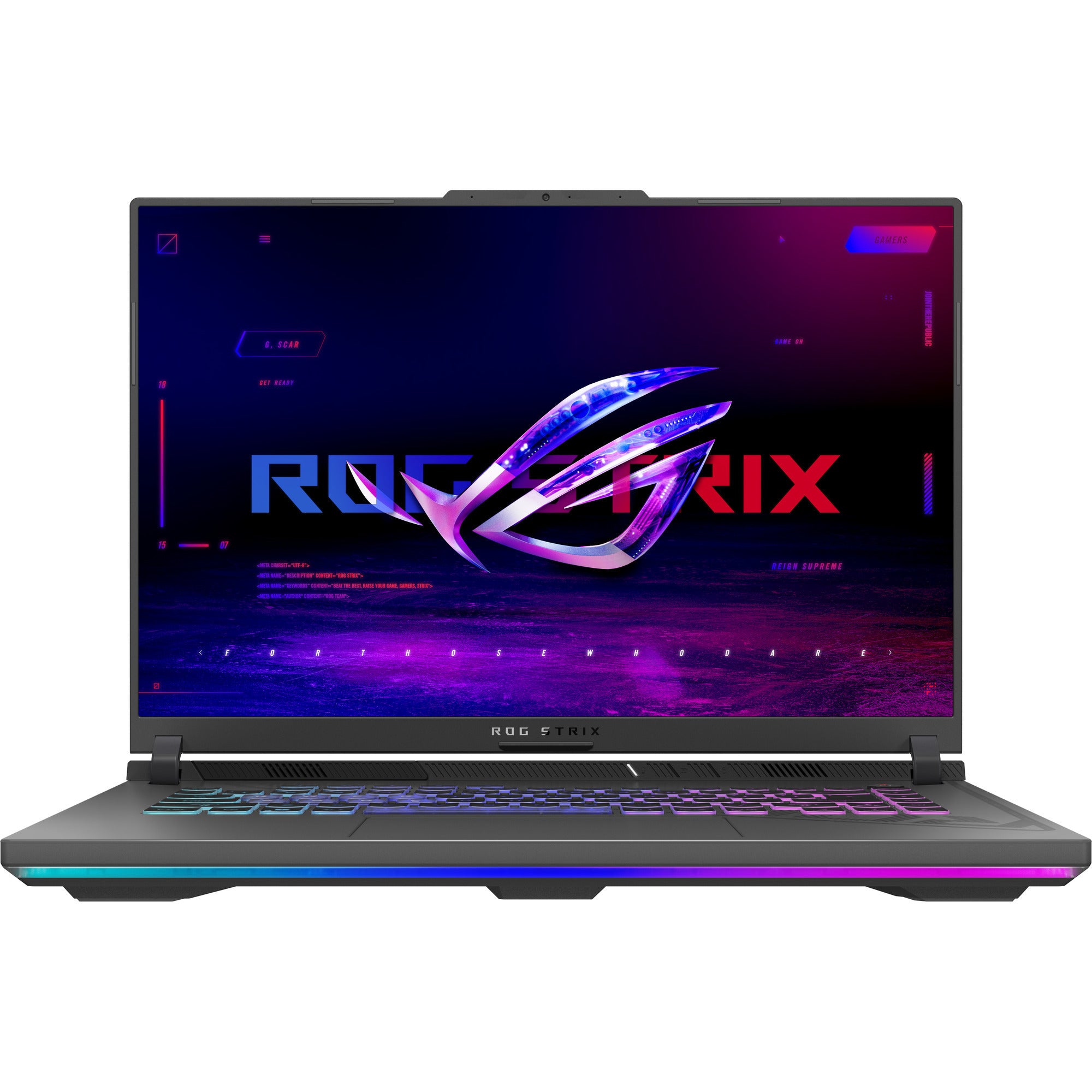 Asus rog strix g16 g614pm-rv224w 16 gaming laptop (grijs | r9 8940hx | rtx 5060 | 16 gb | 1 tb ssd)