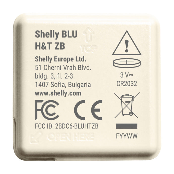 Shelly blu h t zb sensor (wit, bluetooth 5, zigbee)