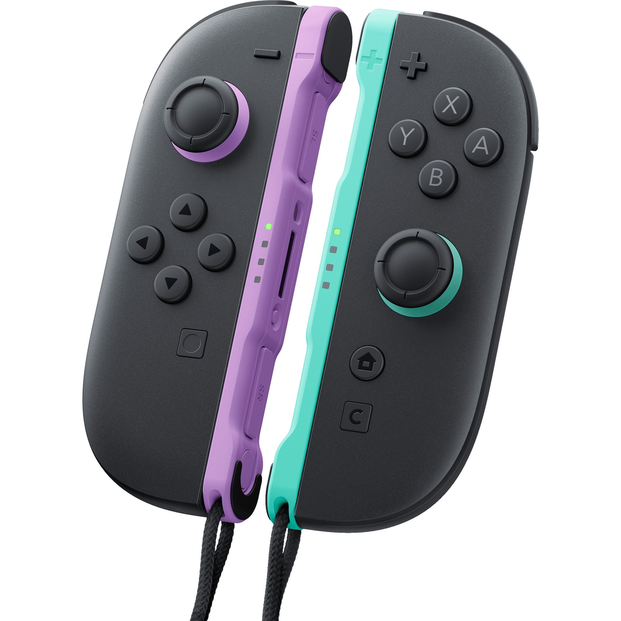Nintendo joy-con 2 controllerset (lichtpaars lichtgroen)