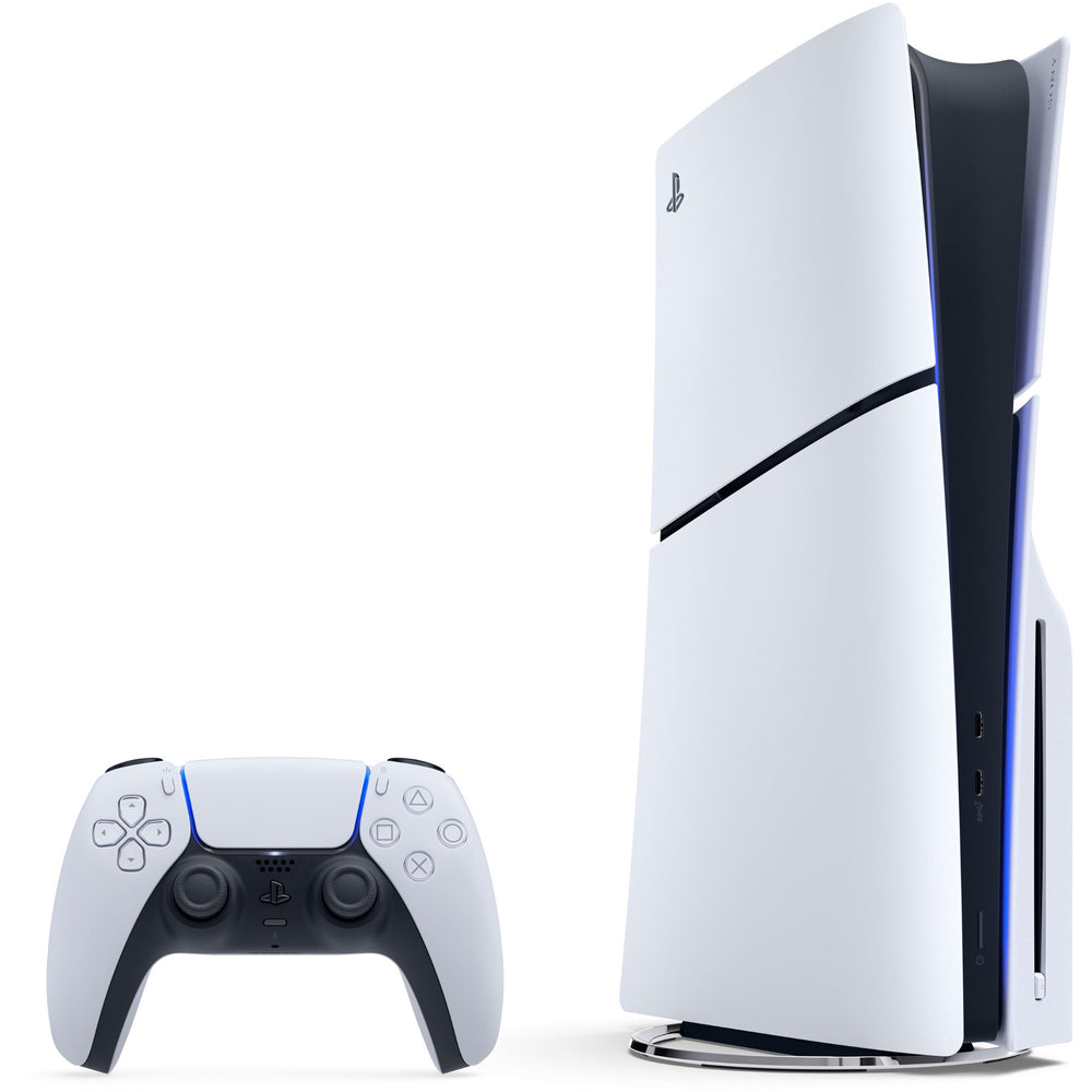 Sony playstation 5 (slim) - 1 tb - fortnite flowering chaos bundel spelconsole (wit zwart)
