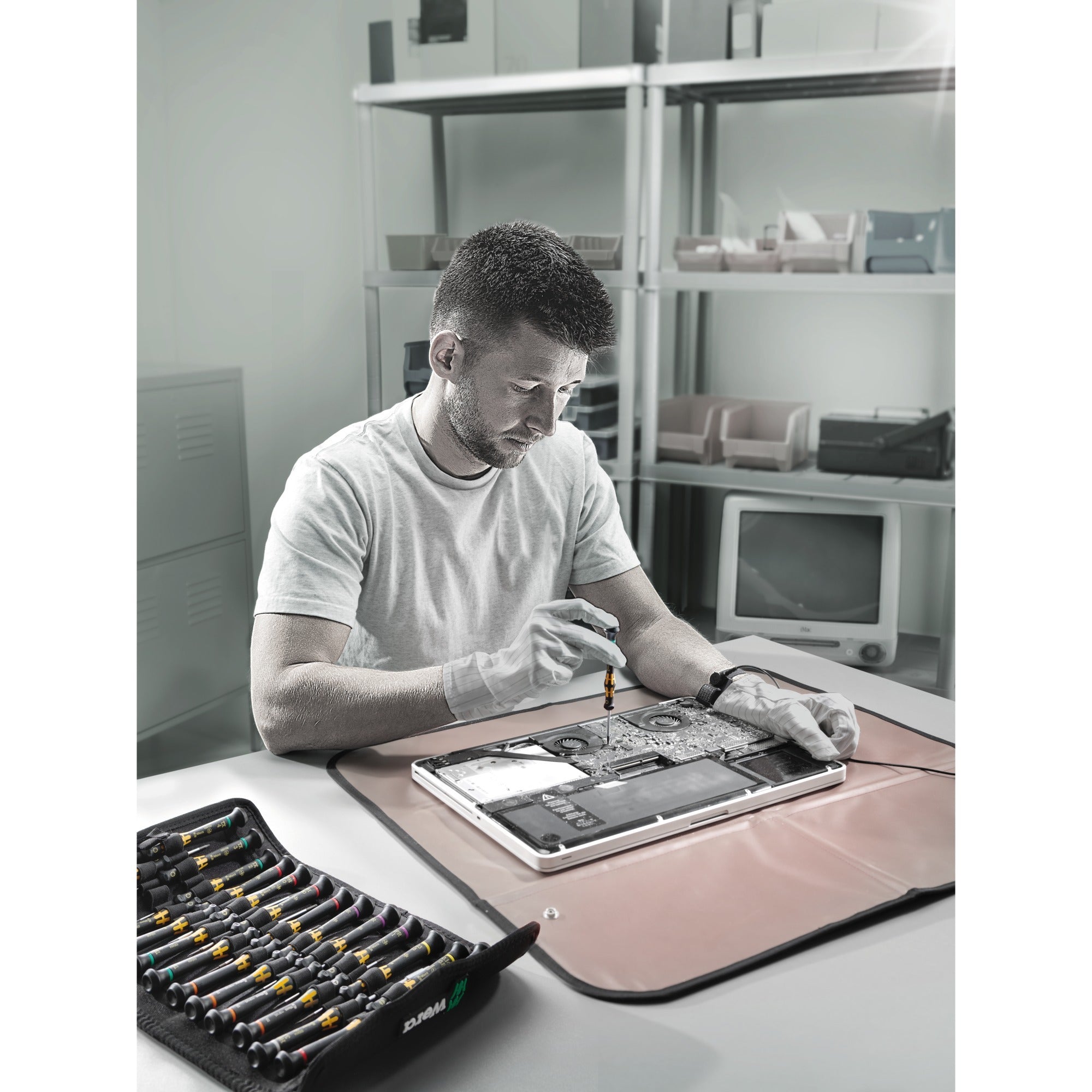 Wera kraftform micro esd big pack 1 schroevendraaierset elektricien (zwart geel, 25‑delig)
