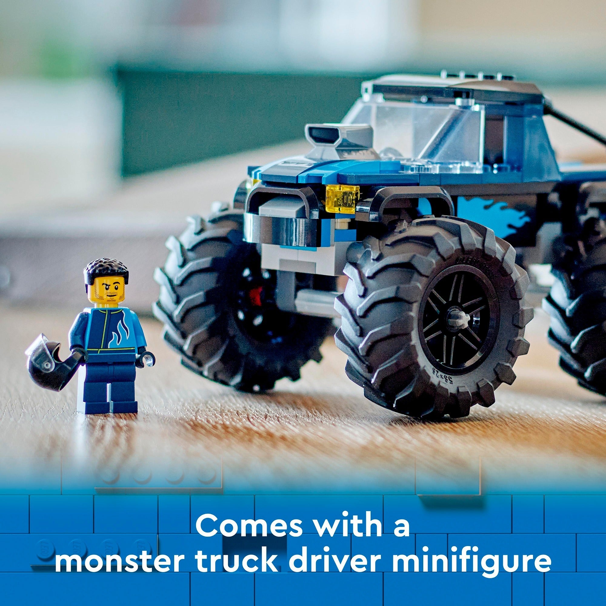 Lego city 60402 blauwe monstertruck