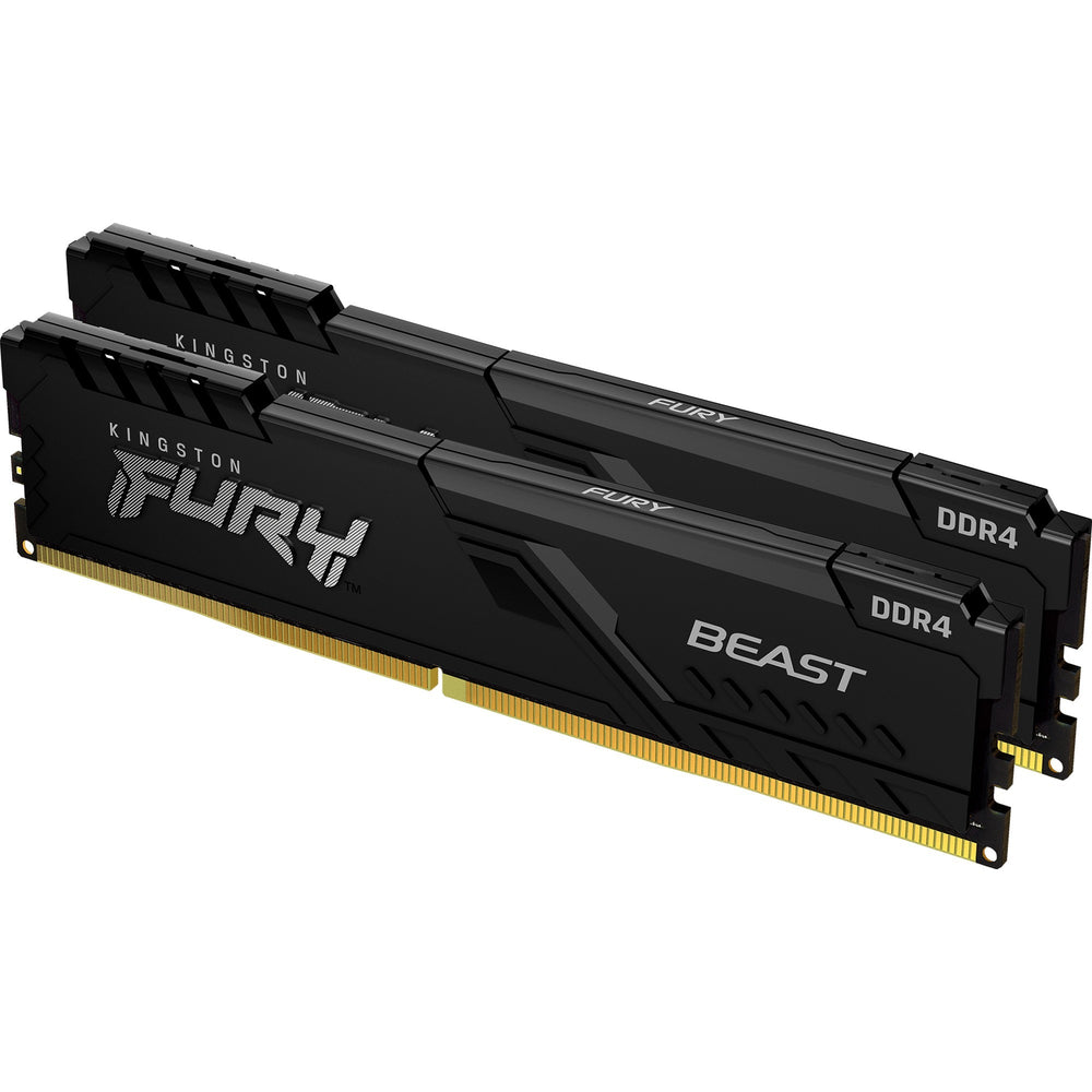 Kingston fury 64 gb ddr4-3600 (2x 32 gb) kit werkgeheugen (zwart, kf436c18bbk2 64, beast, xmp 2.0)