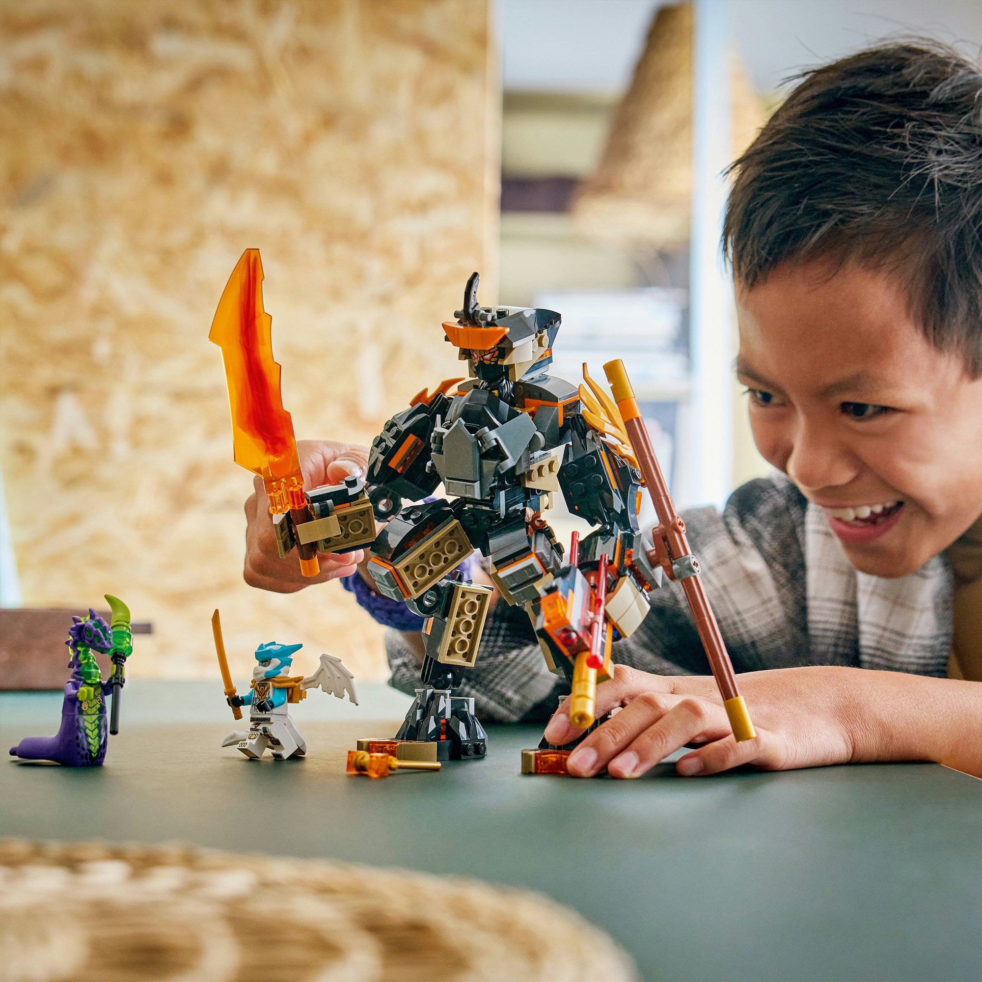Lego ninjago - cole's missiemecha en draak zane constructiespeelgoed (71854)