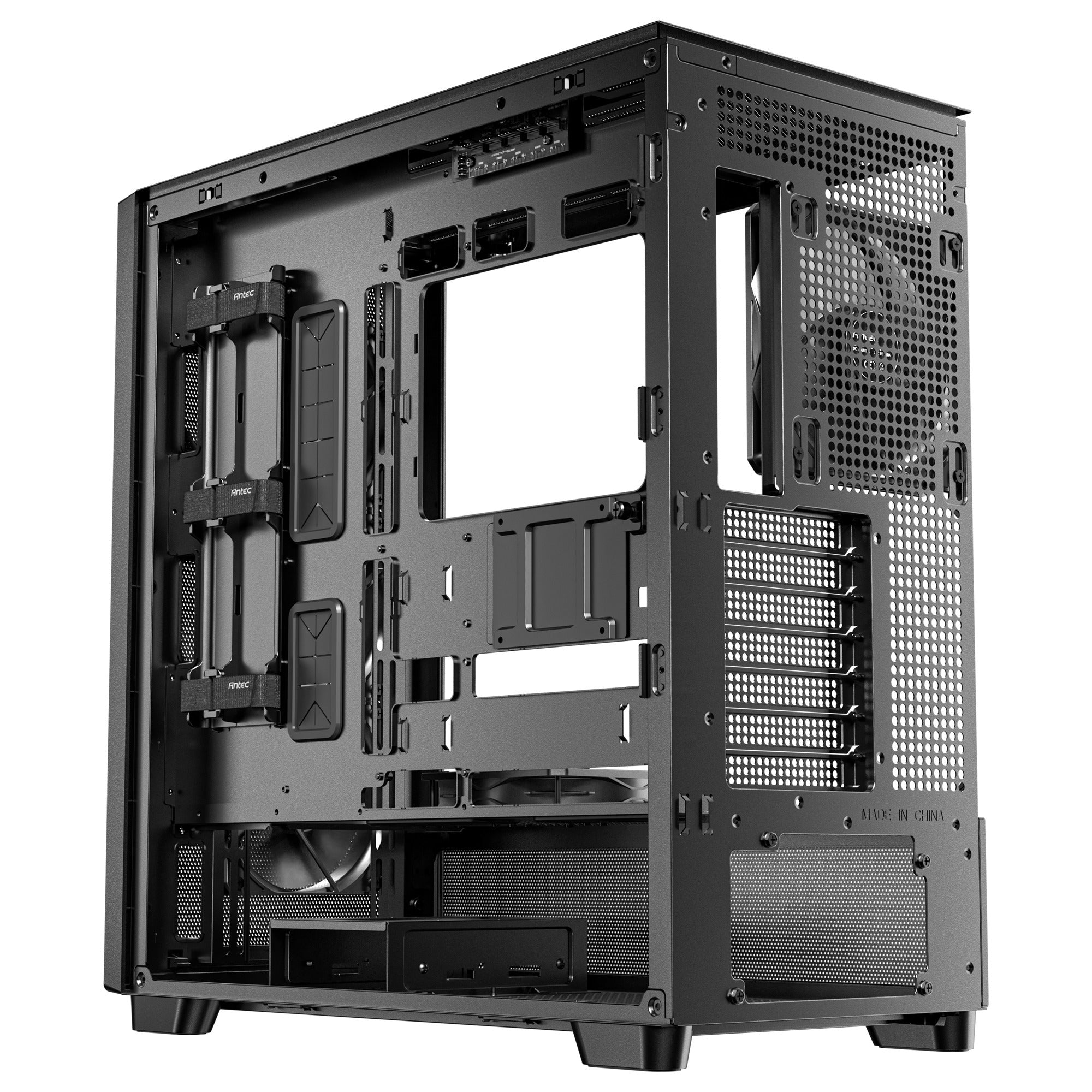 Antec flux se midi tower behuizing (zwart | 2x usb-a | 1x usb-c)