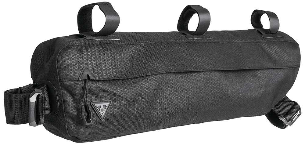 Topeak frametas MidLoader 6L zw, Nylon banden, Zwart