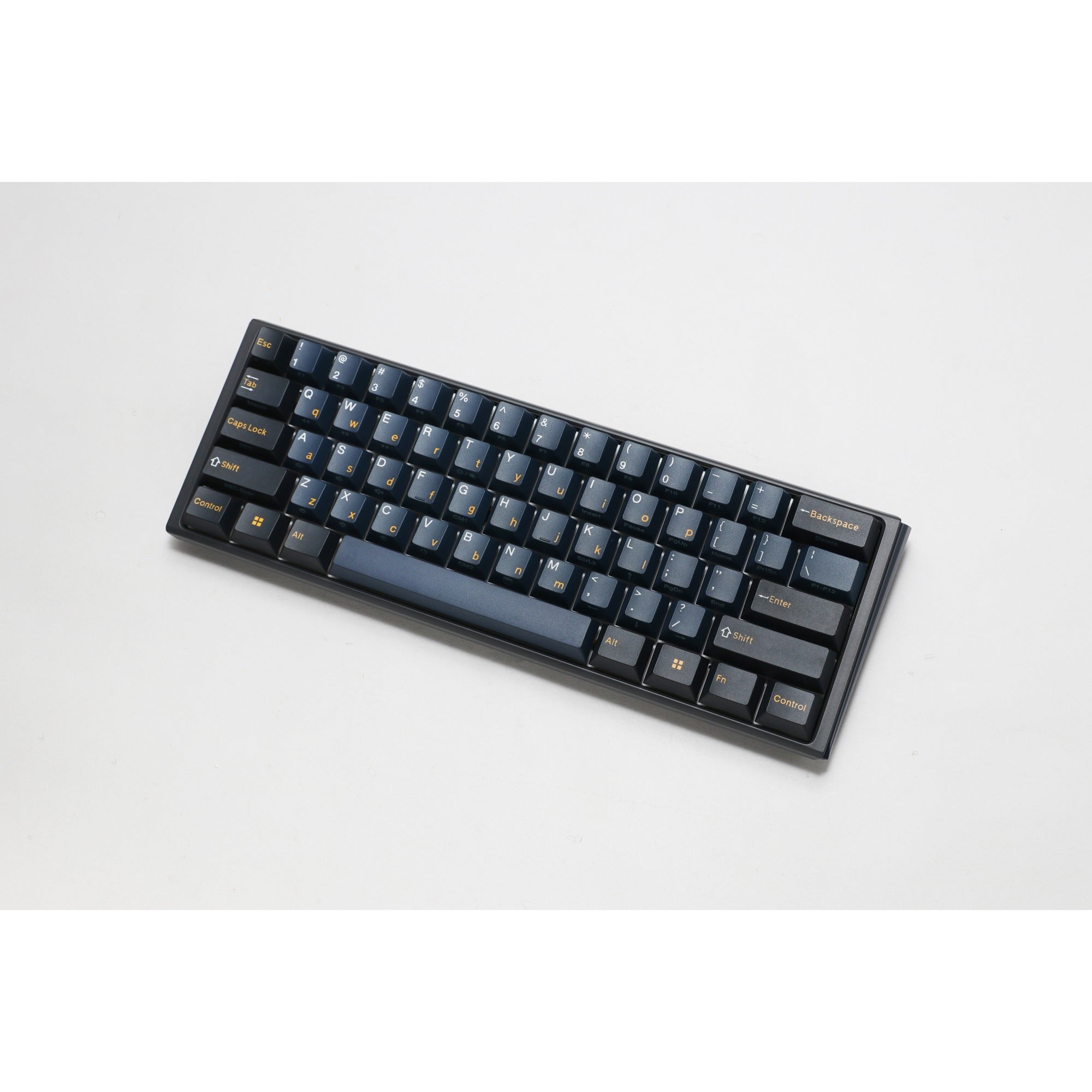 Ducky one 3 pro mini, gaming toetsenbord (zwart, us lay-out, cherry mx2a blue, rgb led, double-shot pbt, quack mechanics, 60%, hot swap)