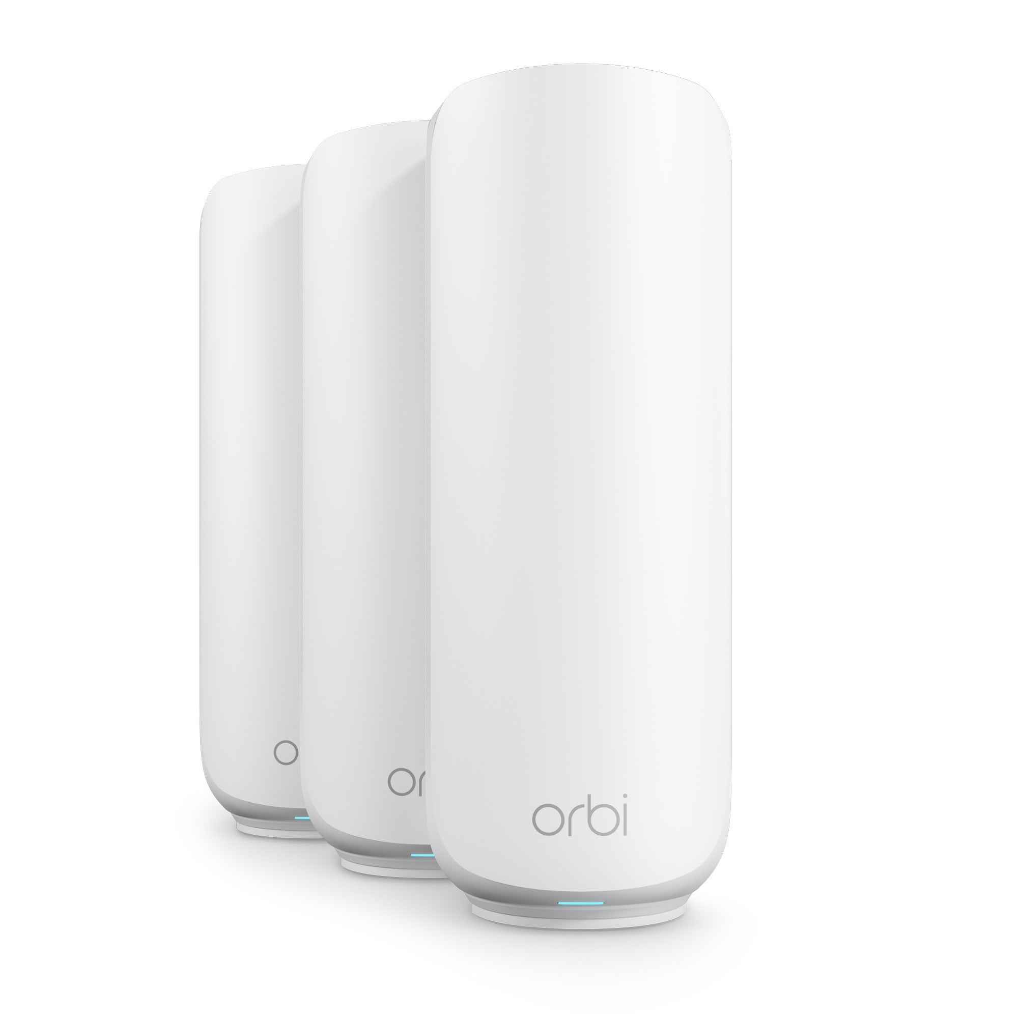 Netgear orbi 370 wifi mesh systeem, dual-band wifi 7-mesh systeem, 3 stuks mesh router (wit, 1x orbi wifi 7-router (rbe371), 2x orbi wifi 7-satellieten (rbe370))