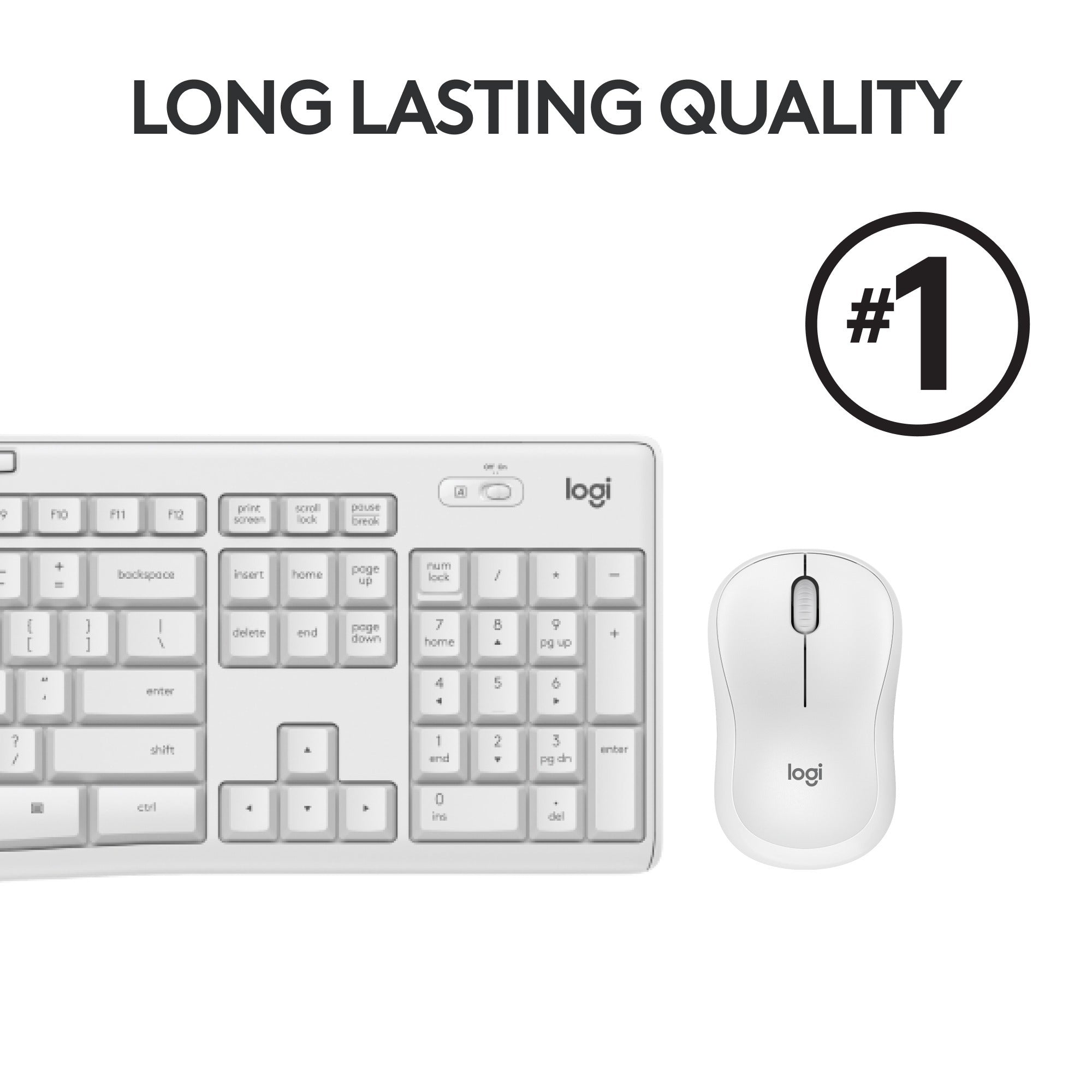 Logitech Logitech MK295 Silent Draadloze Toetsenbord- en Muiscombinatie