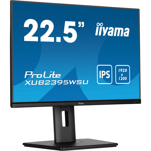 Iiyama prolite xub2395wsu-b5 22.5 monitor (zwart, 1x displayport, 1x hdmi, 1x vga, 2x usb-a)