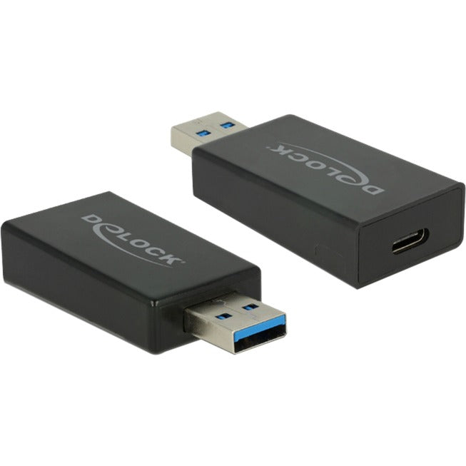 Delock usb-a 3.2 gen 2 naar usb-c 3.2 gen 2 adapter (zwart)