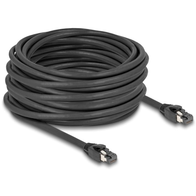 Delock cat.8.1 netwerkkabel (zwart, 15 meter, s ftp, rj-45)