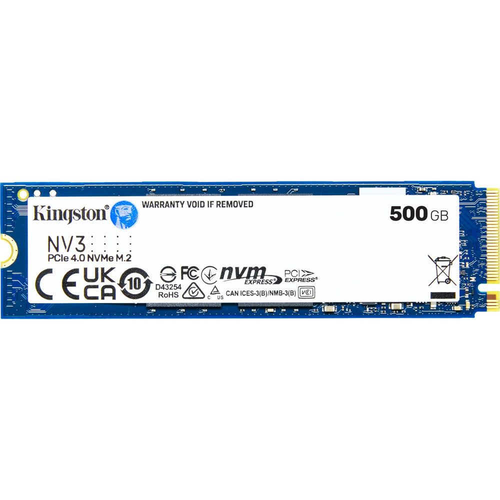 Kingston nv3 500 gb ssd (snv3s 500g, pcie 4.0 x4, nvme, m.2 2280)