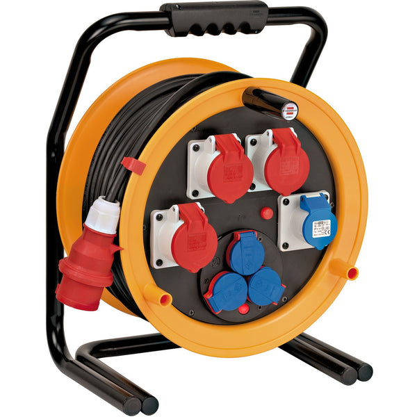 Brennenstuhl brobusta cee 4 ip44 cable reel, 40m rn-cable (yellow black, 40m rn-cable)