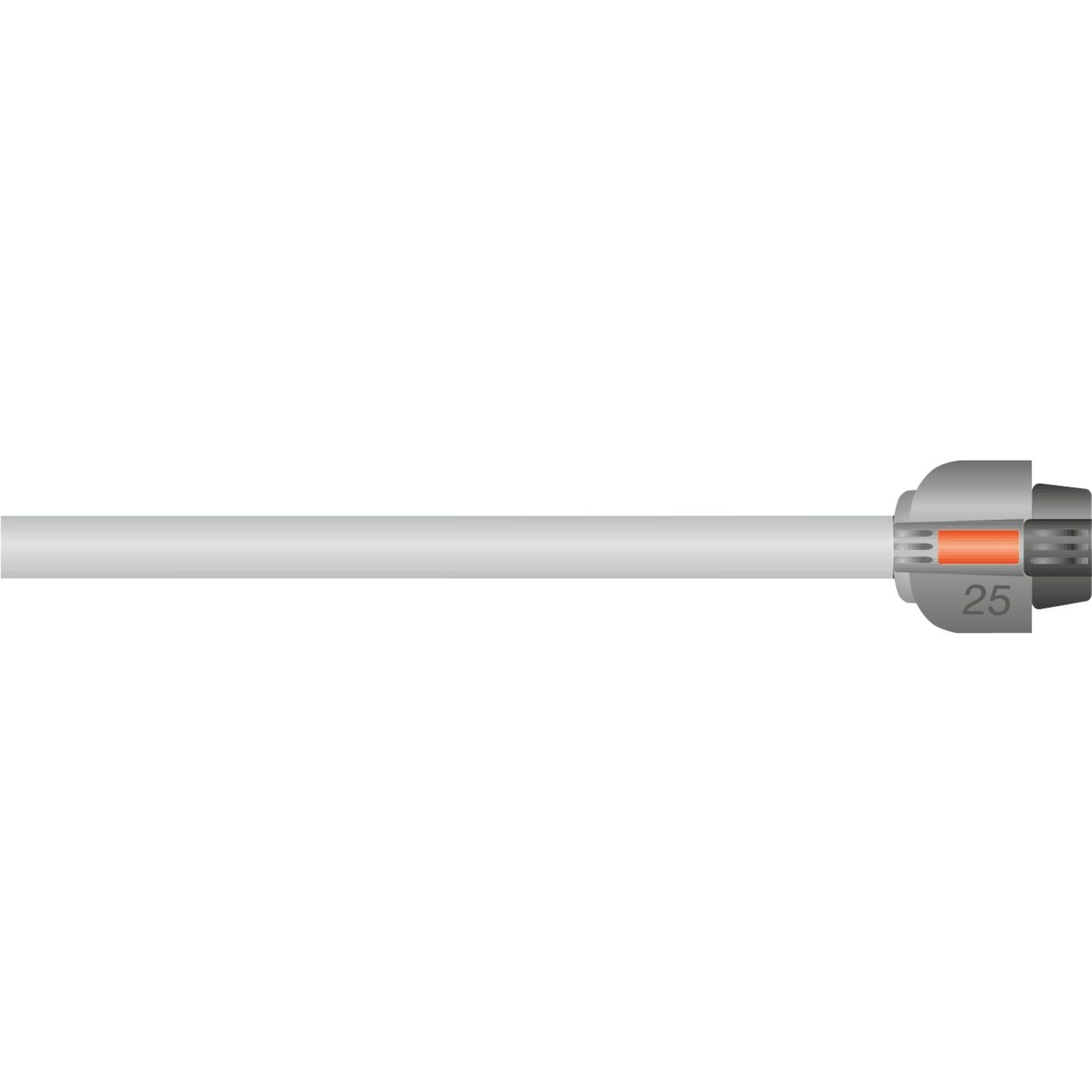 Gardena eindstuk 25 mm sluiting (grijs, 2778-20)