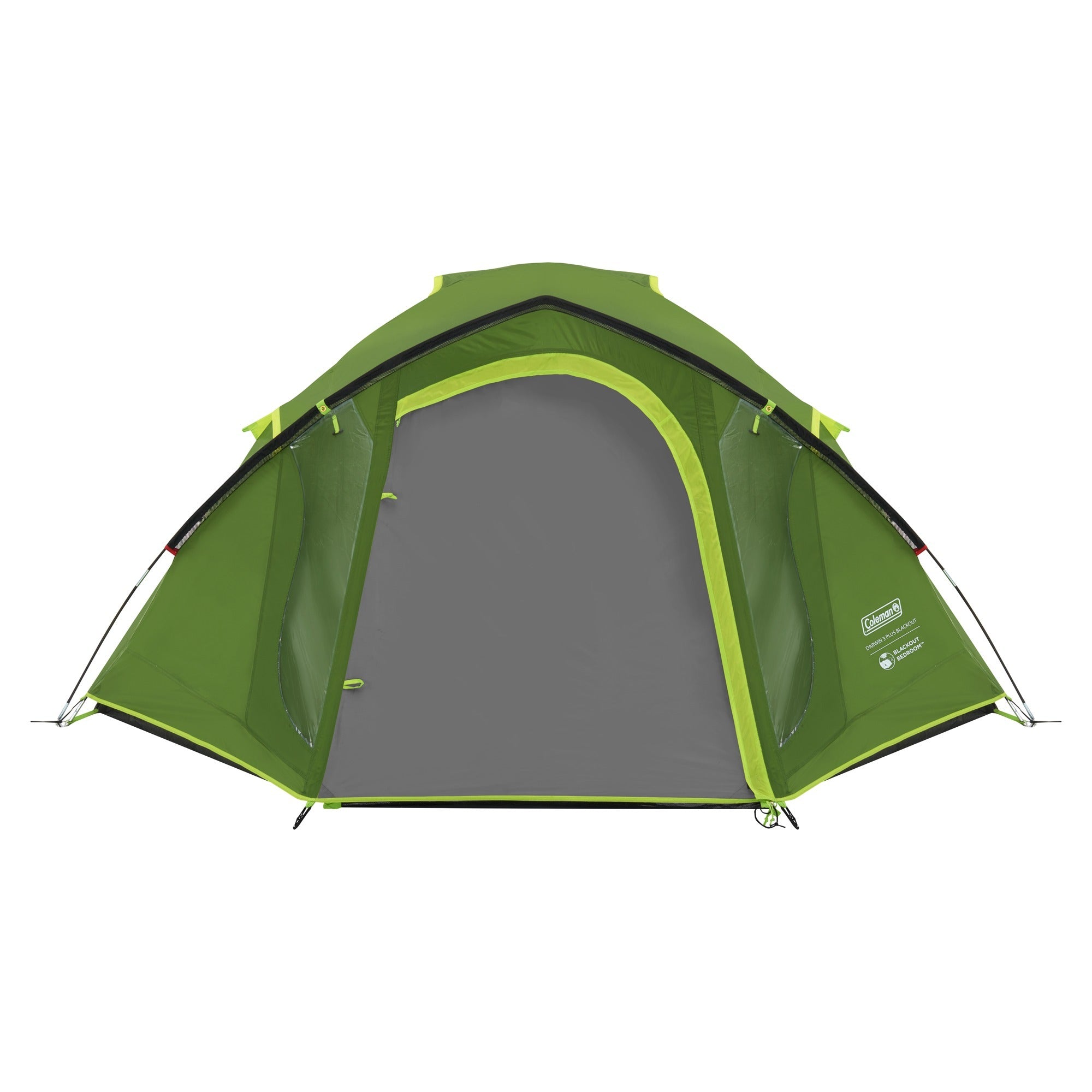 Coleman darwin 3 plus koepeltent (donkergroen lichtgroen, met voorbouw, model 2025)