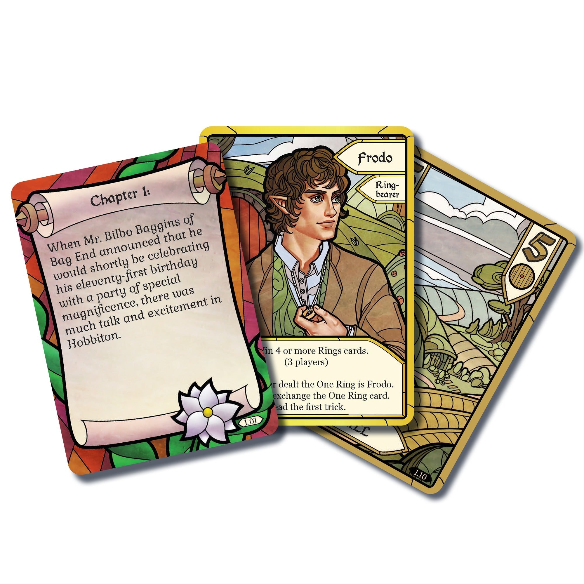 Asmodee the lord of the rings: fellowship of the ring: trick-taking game kaartspel (engels, 1 - 4 spelers, 20 minuten, vanaf 10 jaar)