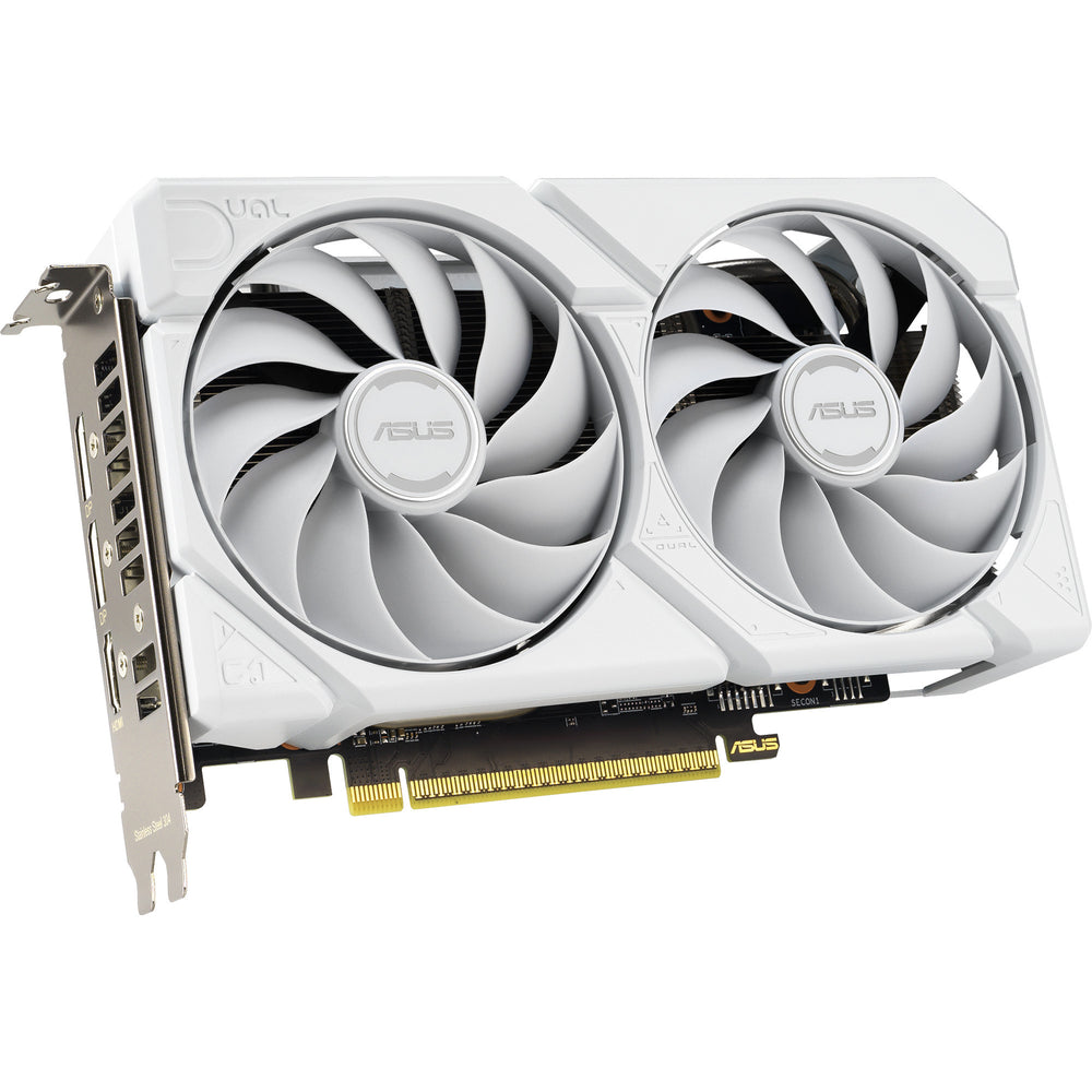 Asus radeon rx 9060 xt dual white edition 16gb grafische kaart (wit, rdna4, gddr6, 2x displayport, 1x hdmi 2.1)
