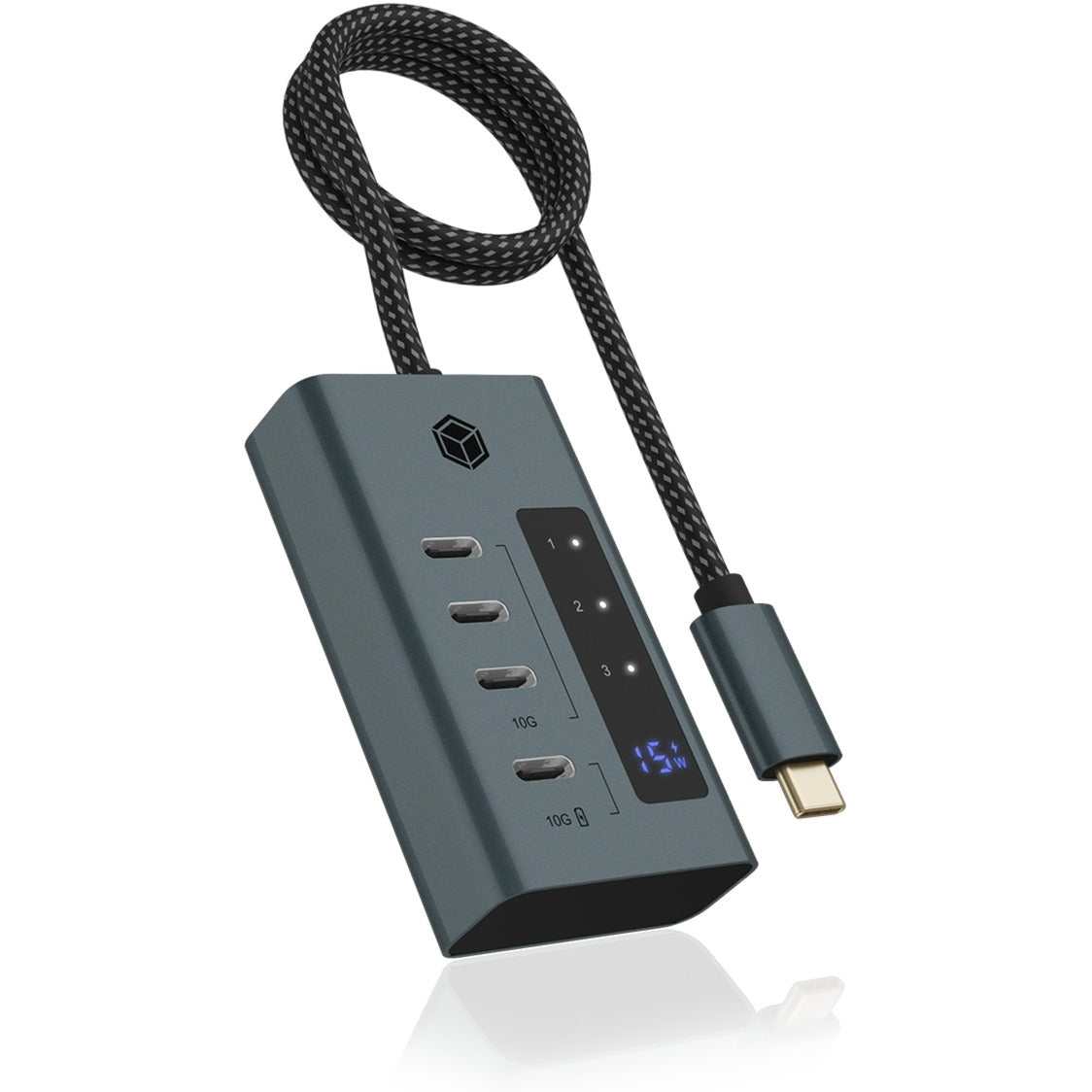 ICY BOX ICY BOX IB-HUB1454-C31 4-poorts USB 3.2 Gen 2 Type-C hub