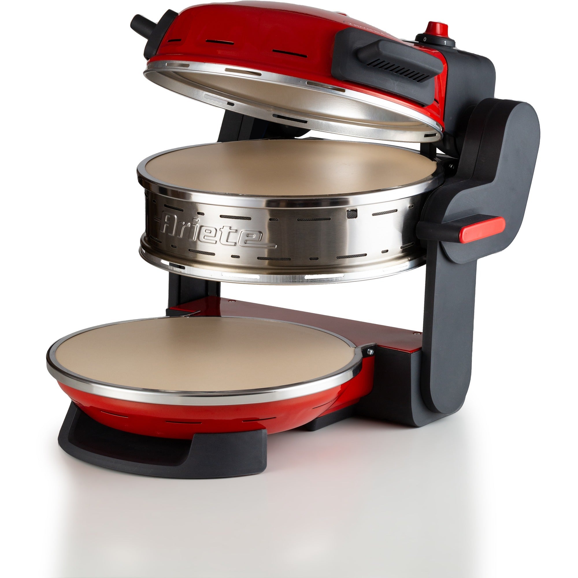 Ariete dubbele pizzaoven 0927 00 (rood)