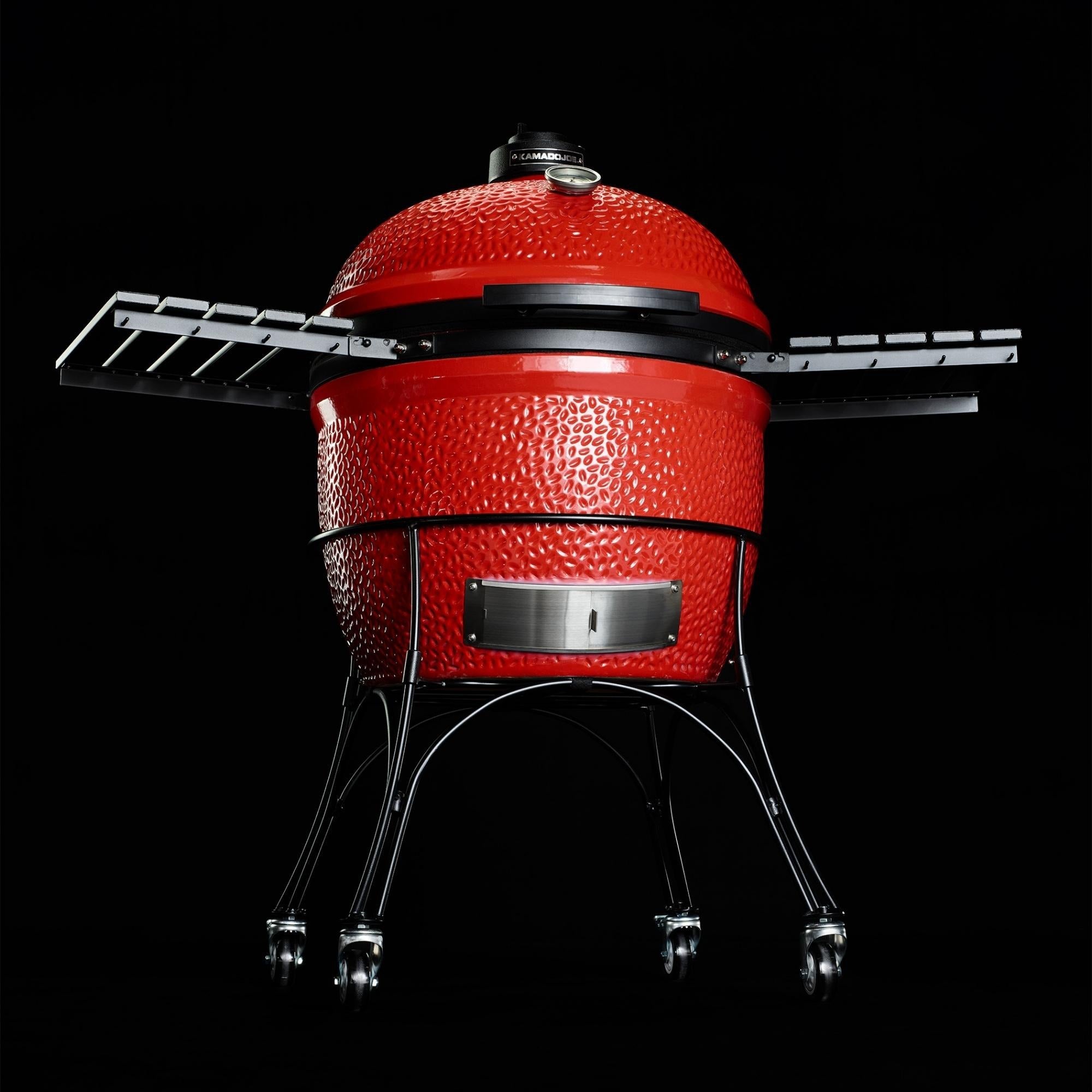 Kamado joe big joe i houtskoolbarbecue (rood zwart, ø 61cm)