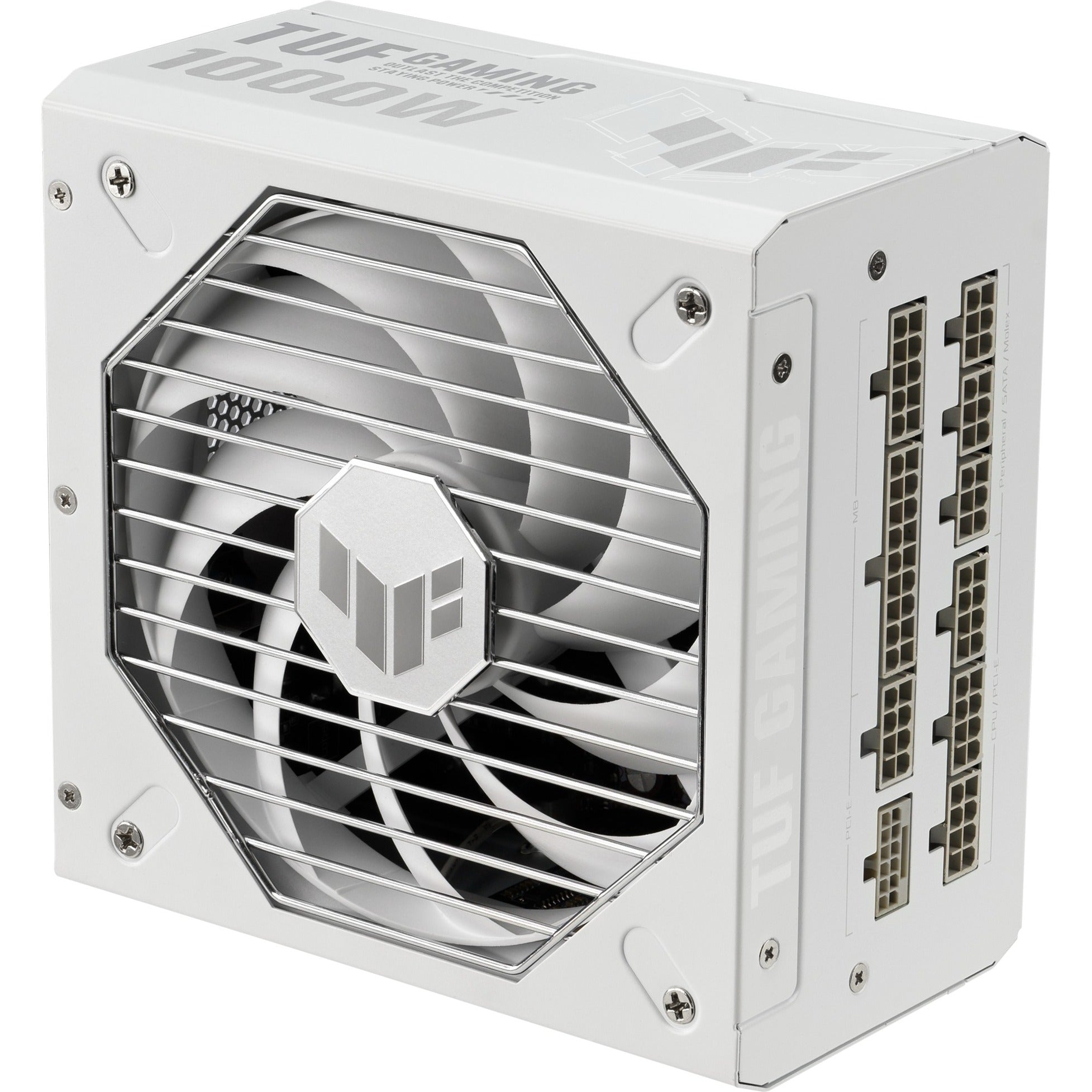 Asus tuf gaming gold white edition modulaire 1000 watt voeding (wit, 1x 12v-2x6, 4x pcie)