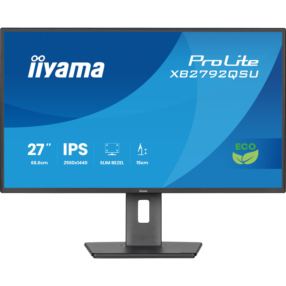 Iiyama prolite xb2792qsu-b1 27 monitor (zwart, hdmi, displayport, 2x usb-a, usb-b, 120 hz)