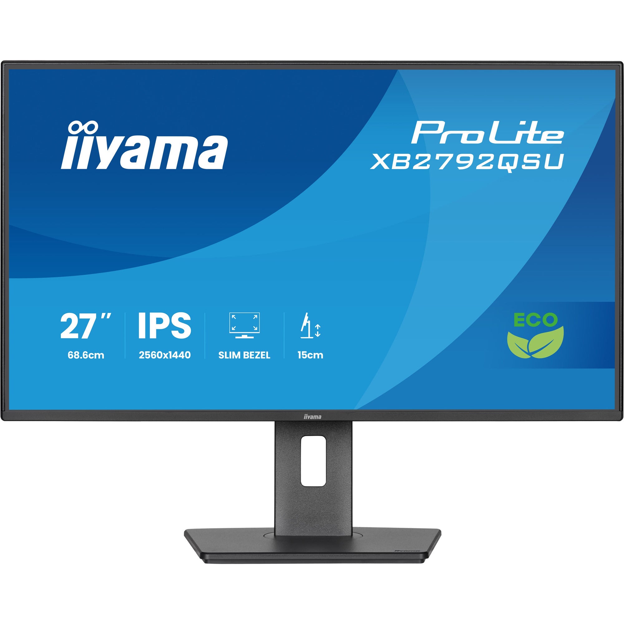 Iiyama prolite xb2792qsu-b1 27 monitor (zwart, hdmi, displayport, 2x usb-a, usb-b, 120 hz)
