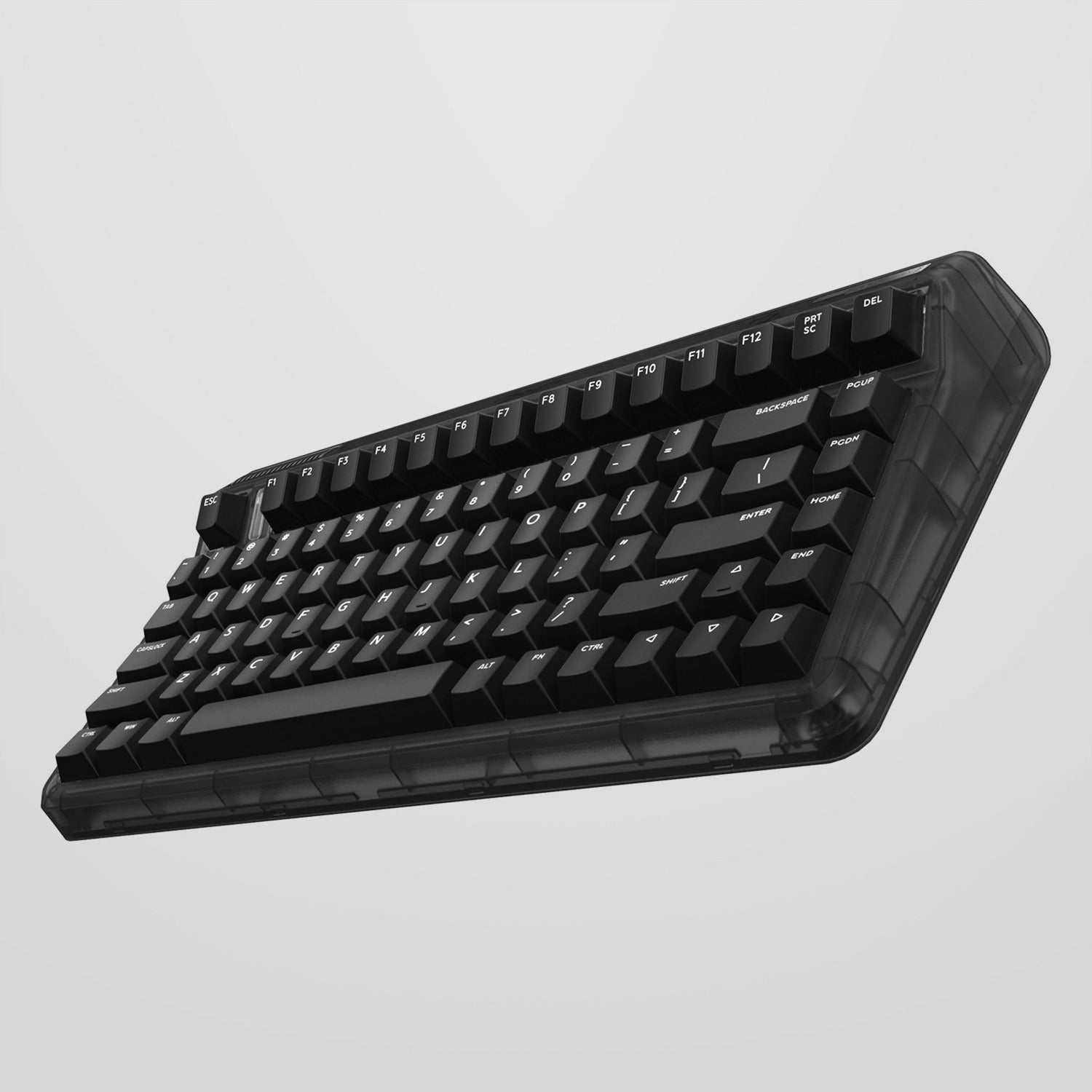 Iqunix og80 dark side wireless mechanical keyboard, gaming toetsenbord (zwart, us lay-out, gateron red, rgb leds, 80% (tkl), hot-swappable, pbt, 2.4ghz | bluetooth 5.1 | usb-c)