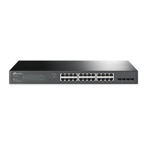 Tp-link omada sg2428p jetstream 28-poorts gigabit smart-switch (zwart, 24x poe+)