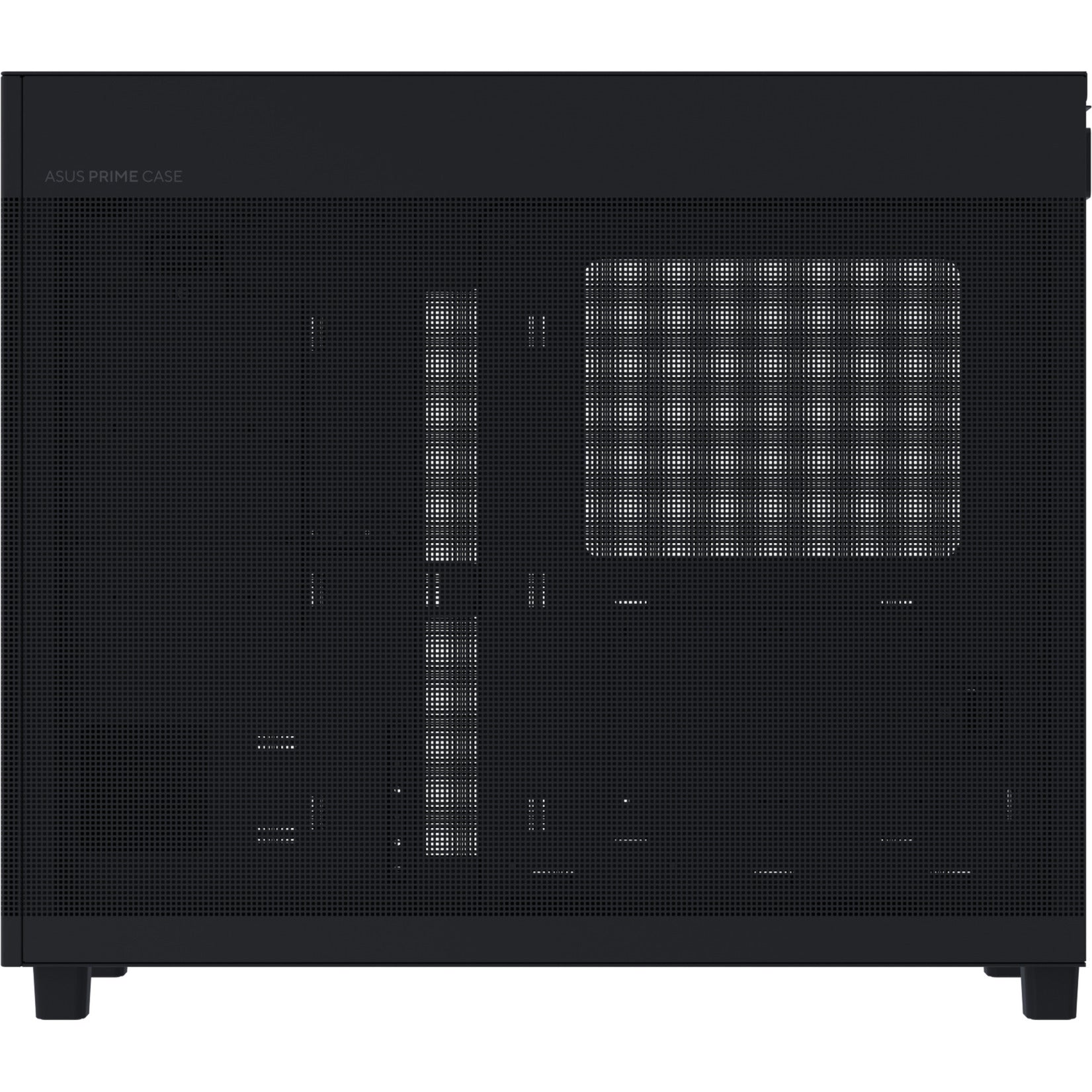 Asus prime ap303 - mesh panel midi tower behuizing (zwart | 2x usb-a | 1x usb-c)