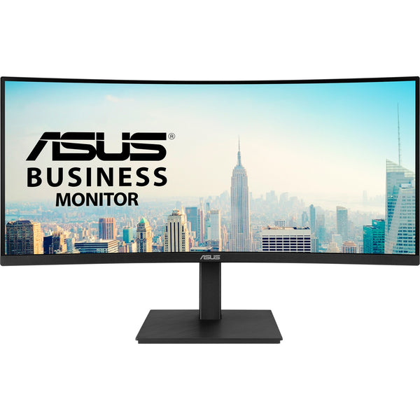 Asus va34vcpsr 34 curved ultrawide monitor (zwart, 1x displayport, 1x hdmi, 1x usb-c, 3x usb-a, 1x rj-45)